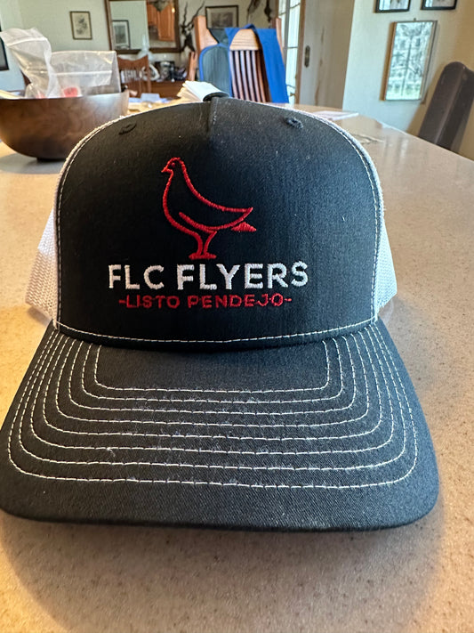 FLC Flyers - Listo Pendejo Hat Black/White with embroidered FLC Flyer